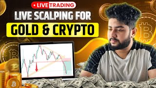 Live Crypto and Gold Scalping Trading | 27 June | #goldtrading #cryptotrading #bitcoin