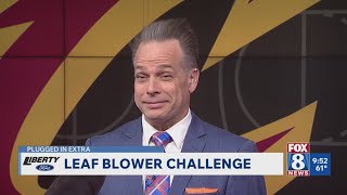 Fox 8 Morning Team Competes In Leaf Blower Challenge