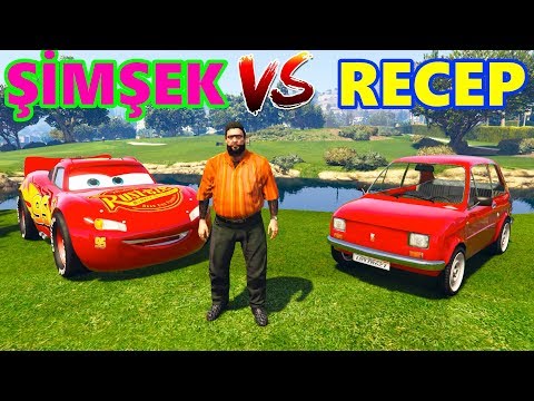 McQueen Örümcek adam VS Recep İvedik Çoklu Yarış Yapıyor - GTA 5