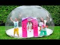 Vlad and Nikita build Inflatable Playhouse for children