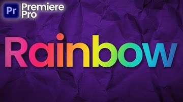 How To Make Rainbow Text in Premiere Pro