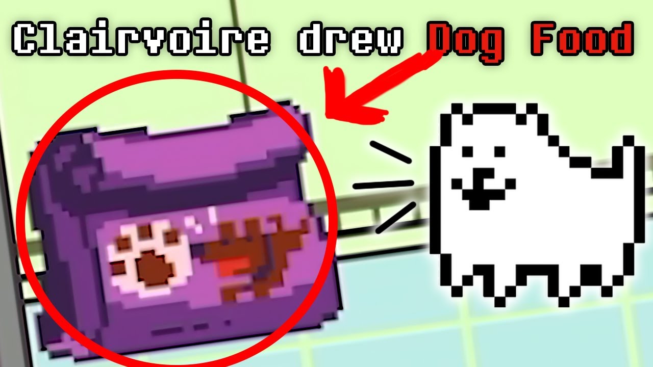 Toby Fox reminds us that Clairvoire Drew Dog Food - Undertale 10th Anniversary Stream