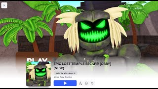 EPIC LOST TEMPLE ESCAPE OBBY ROBLOX