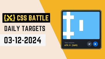 CSS Battle | Daily Targets Solution | December 3, 2024 | #html #css #cssbattle
