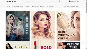 Minimal Cosmetics Responsive OpenCart Theme (OpenCart Version 3.0.3.7)