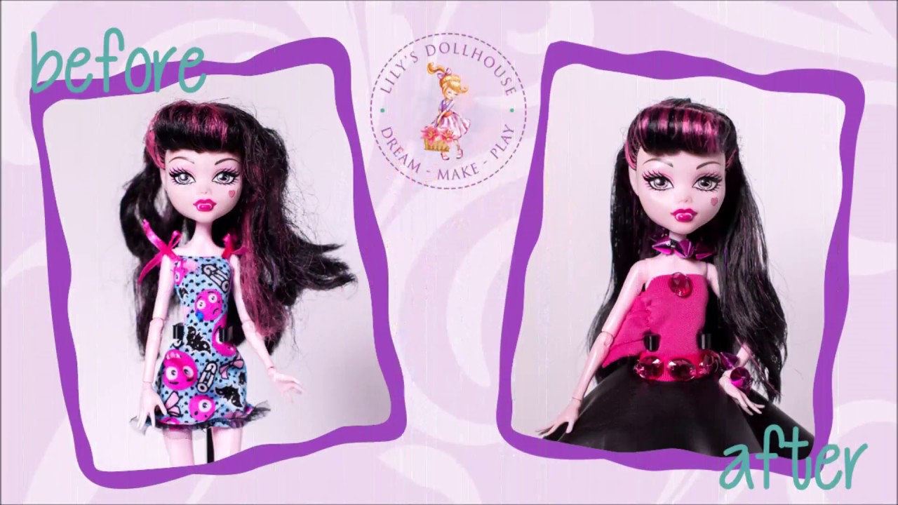 How to FIX Doll Hair Monster High Doll Makeover Thrifted Doll