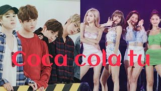 Coca cola tuu | BTS | Blackpink | Collaboration video |... Like with TJ ♪♥ Resimi