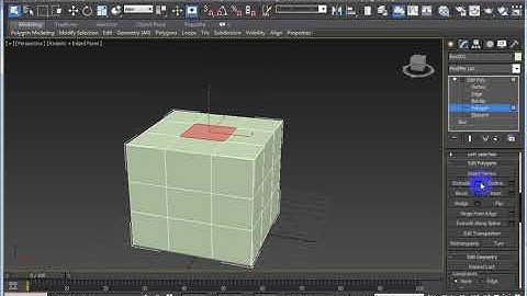 3DsMax - Extrude a polygon