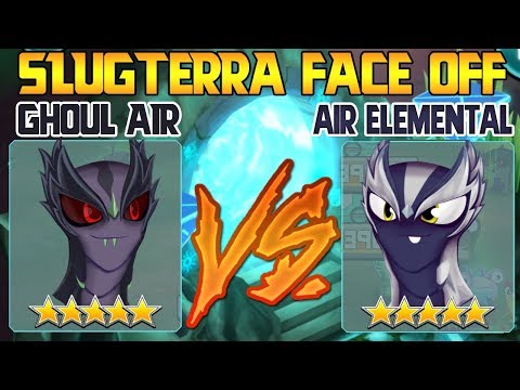 GHOUL AIR ELEMENTAL vs AIR ELEMENTAL - WIND BATTLE SLUGS FACE OFF | Slugterra Slug it out 2