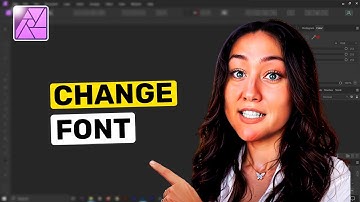 how to change font in Affinity Photo