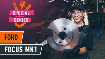 How to change front brake discs on FORD FOCUS (DAW) [TUTORIAL AUTODOC]