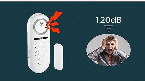 See how the Kerui WIFI door window alarm sensor SCARE away the intruder