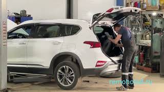 Чиним кондиционер Hyundai SantaFe, трубки заднего испарителя заменяем на шланги. Теперь не сгниют!