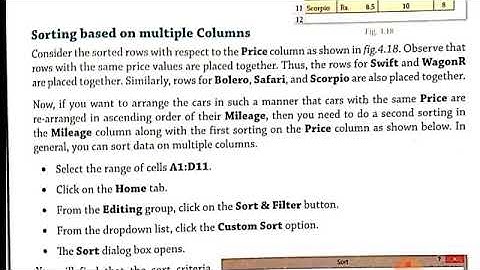 Class 7 - Computer - Chapter 4. Advanced Topics in MS Excel - Part 5