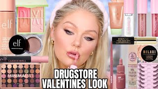 Easy Soft Glam Valentines Day Makeup Tutorial *ALL DRUGSTORE* 😍 KELLY STRACK