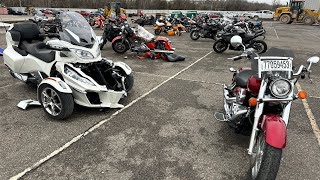 Copart Walk Around - Motorcycles and a Tesla P100D with Ludicrous!