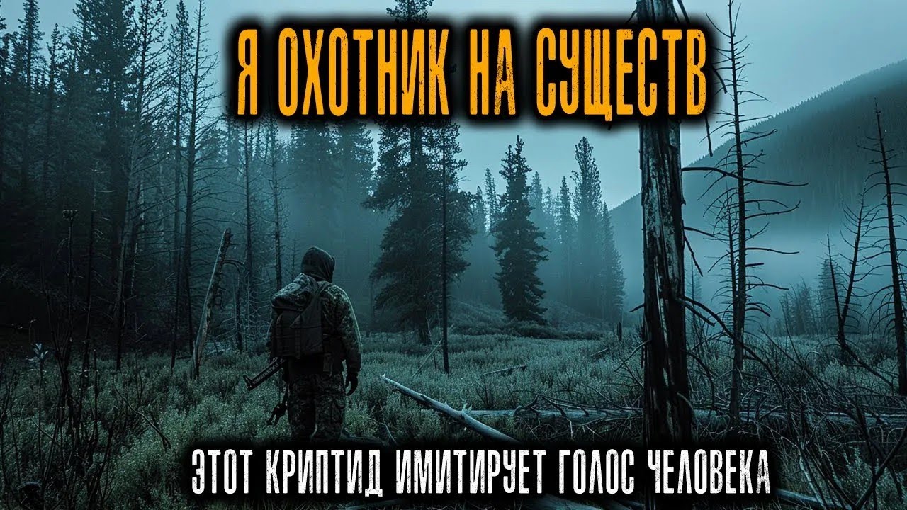 Я Охотник на Криптидов. В последний раз я столкнулся с КРИПТИДОМ которое Имитирует  Голос...
