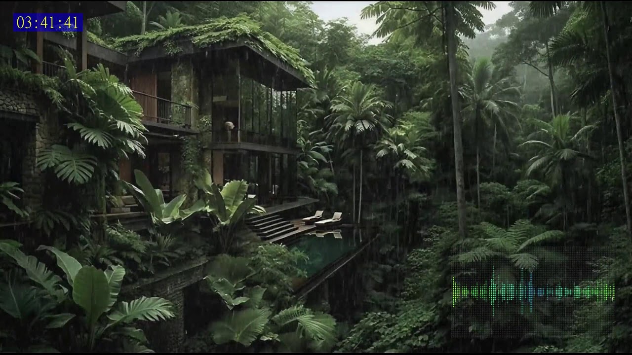 Rain Sound Loop for Deep Sleep with Calm Thunder