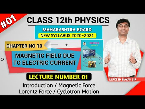 Magnetic field due to Electric currents 01: Introduction/ Magnetic Force/ Lorentz Force/ Cyl Motion