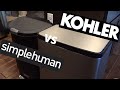 コーラー ステンレス スチール ゴミ箱 レビュー vs シンプルヒューマン ベスト ゴミ箱 2020 コーラー K-20940-ST