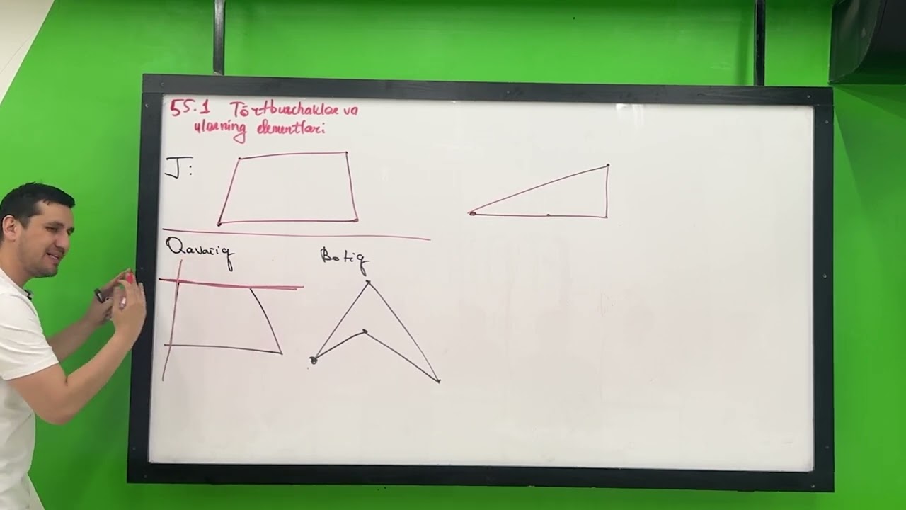 55.1. To’rtburchak haqida tushuncha. To’rtburchak turlari (Nazariy qism)