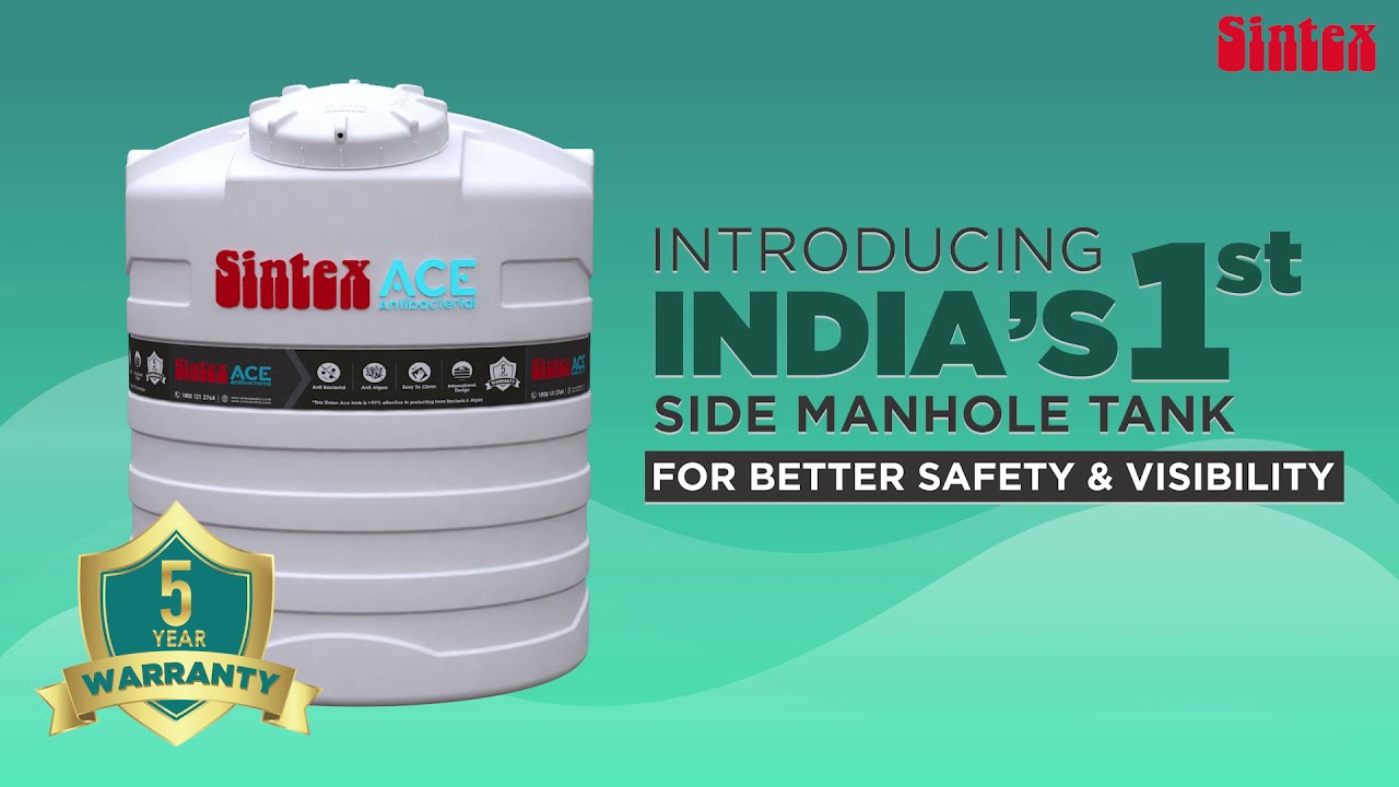 SINTEX ACE - Antibacterial Water Tank - YouTube