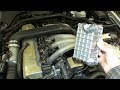 Снятие теплообменника Mercedes W210 Engine oil cooler