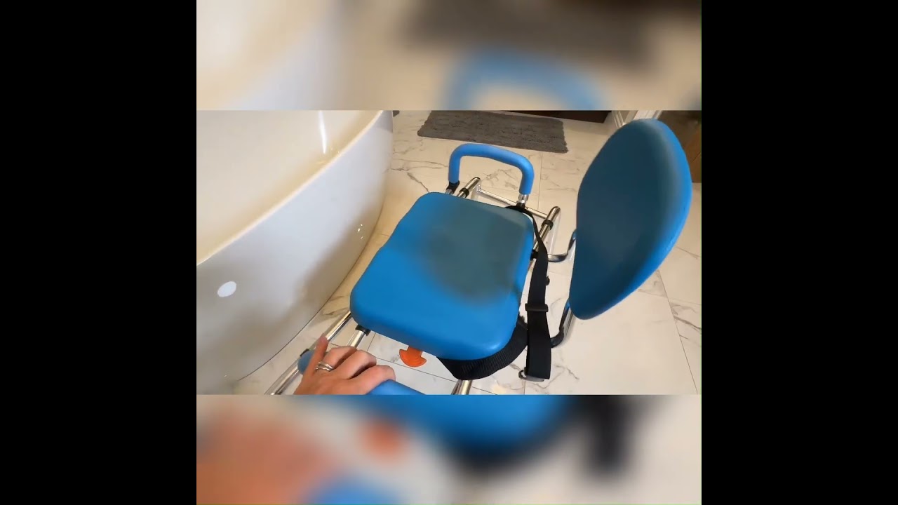 Whlicks Swivel Shower Chair with 360° Sliding Seat