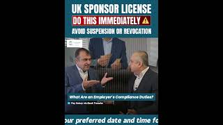 UK Sponsor Licence Suspension or Revocation | Immediate Compliance Actions