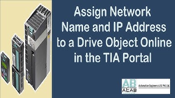 Assign Network Name and IP Address to a Drive Object Online in TIA Portal | In hindi | AEAB