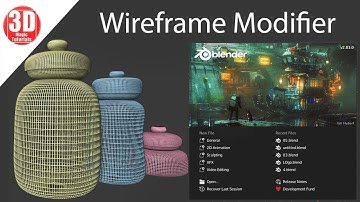 Blender 2.83 - Wireframe Modifier  Quick Modeling Tip