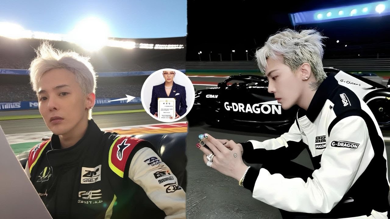 G-Dragon Wearing F1 Clothes! Video of G-Dragon being named