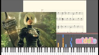 遺サレタ場所／遮光 (City Ruins (Rays of Light))（middle）-piano game music