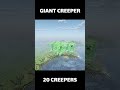 GIANT CREEPERS #minecraft