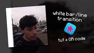 white line/bar transition tutorial and QR code video star 🧇