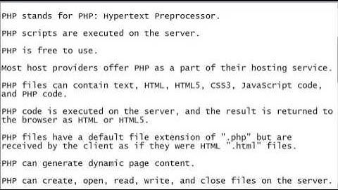 PHP and HTML5 with CSS3 - Lesson 01 - Introduction