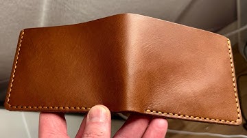 Simple Leather Bifold Wallet for Beginners | Step by Step + Free PDF