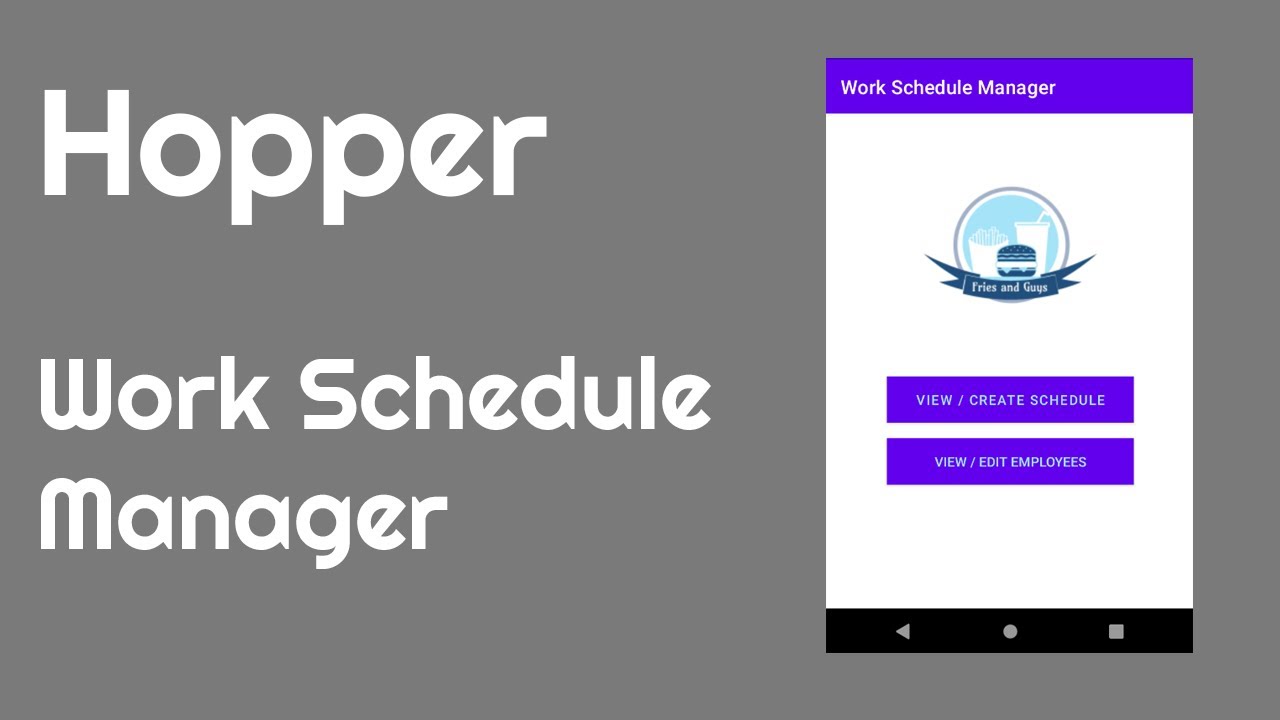 MacEwan University 2020F CMPT395 Hopper - Work Schedule Manager