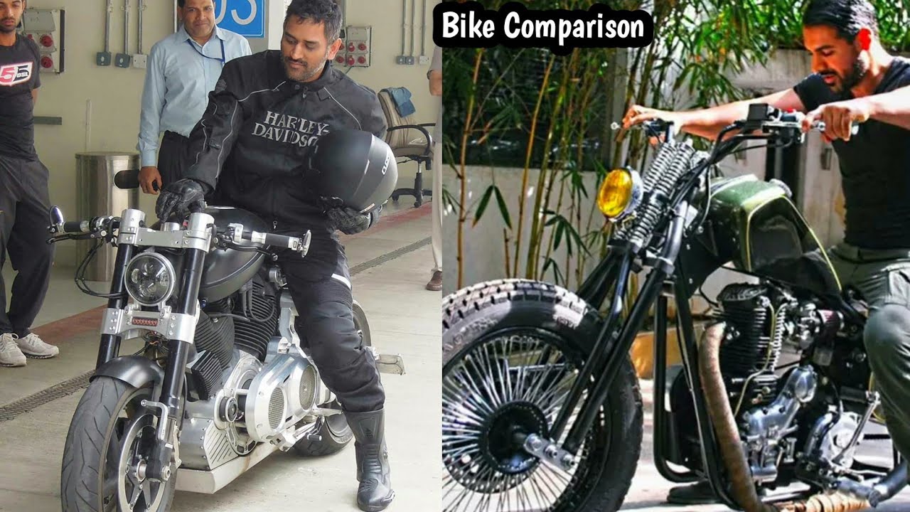 MS Dhoni Bikes Vs John Abraham Bikes Comparison and Collection | Expansive Bikes
