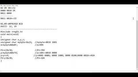 8051 C program FOR Data Conversion