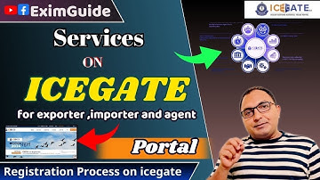 What is Icegate portal | Services Available on Icegate for Exporter ,importer and shipping agent