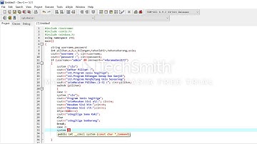 Program Switch Case Bersarang