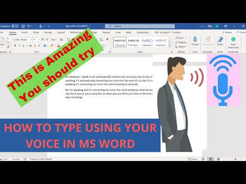 How to auto-type using voice command in Microsoft Word