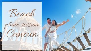 Beach photoshoot in Cancun. Honeymoon photo shoot ideas. screenshot 3