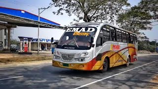 Emad Paribahan brand new bullet shape bus | Non AC | Bullet bus | Mitsubishi Fuso | Emad