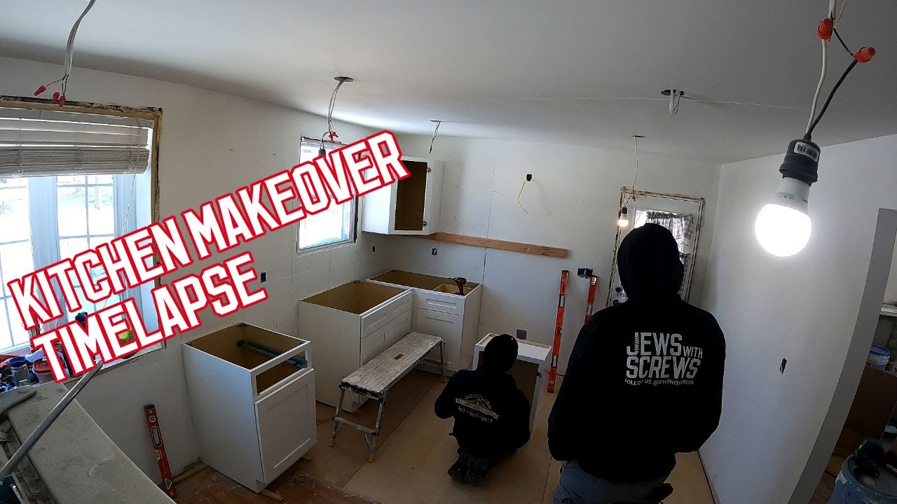 Timelapse Kitchen Makeover Start to Finish | Before and After | DIY ...