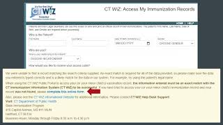 How to Access Your Minor Child’s CT Immunization Record