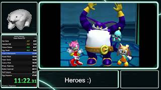 Sonic Heroes - Team Rose LTS 41:46 IGT with cats