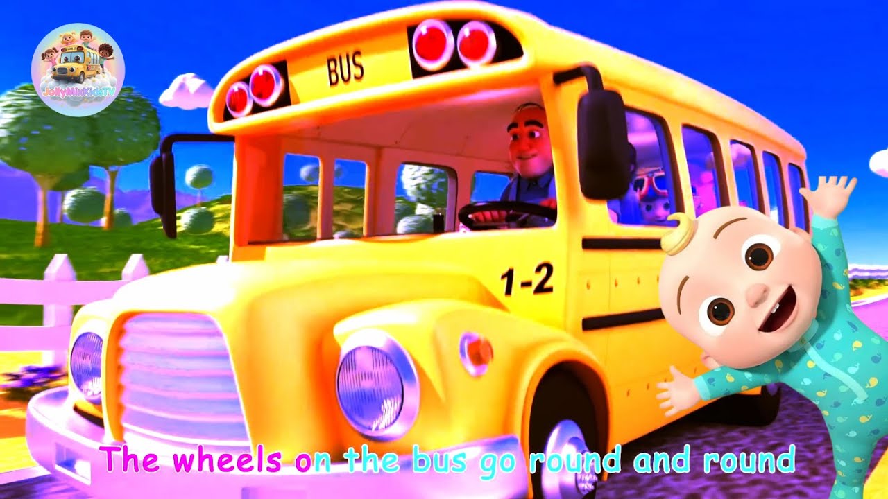Best Wheels on the Bus Remix | 120 Seconds of Fun Sound Variations | Kids Rhymes  | Jollymix Kids TV