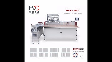 PKC 800 semi automatic double station case making machine/hard book cover making machine/case maker